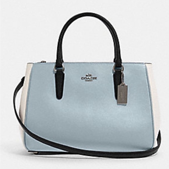 Coach Handbags - LIKE NEW! Coach Surrey Convertible Satchel/Crossbody Bag Colorblock Crossgrain
